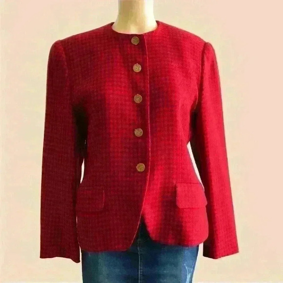 Red Tweed  Blazer - Picture 1 of 7